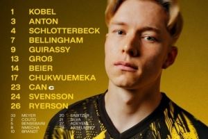 多特vs汉堡首发：埃姆雷-詹伤愈首次首发，小贝林厄姆出战